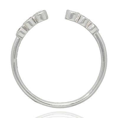 Fehér arany gyűrű 53-as méret (B35017_3I)